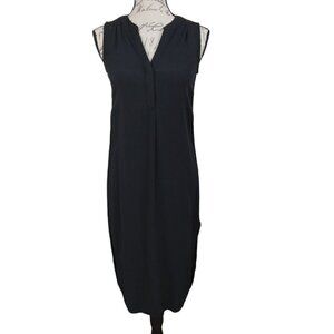 Cupio | Black Sleeveless Hi-Lo Shift Dress | Size S